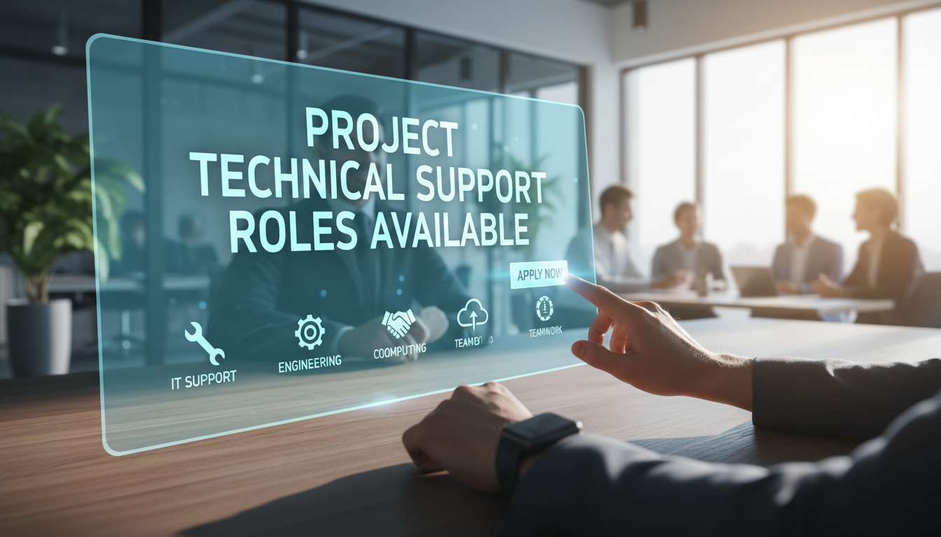 Project Technical Support Roles Available - GovtDiary