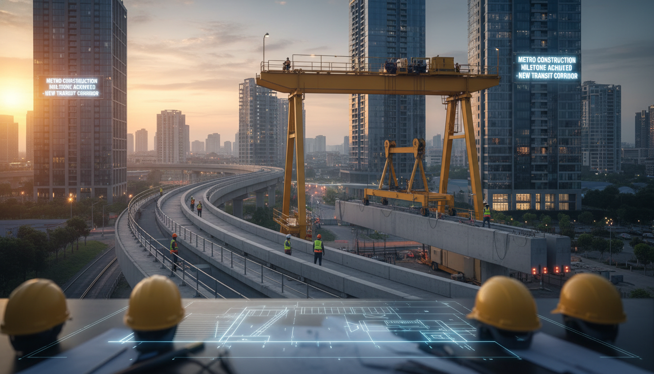 Metro Construction Milestone Achieved for New Transit Corridor - GovtDiary